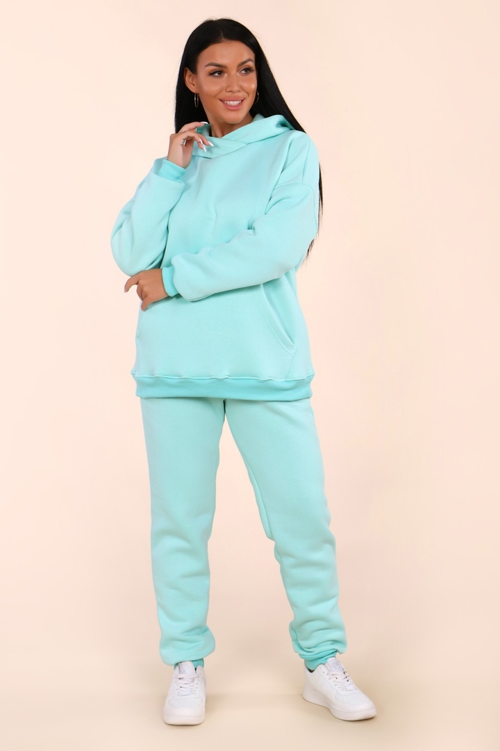 Костюм с начесом стиль oversize - XXI - 399 - мятный