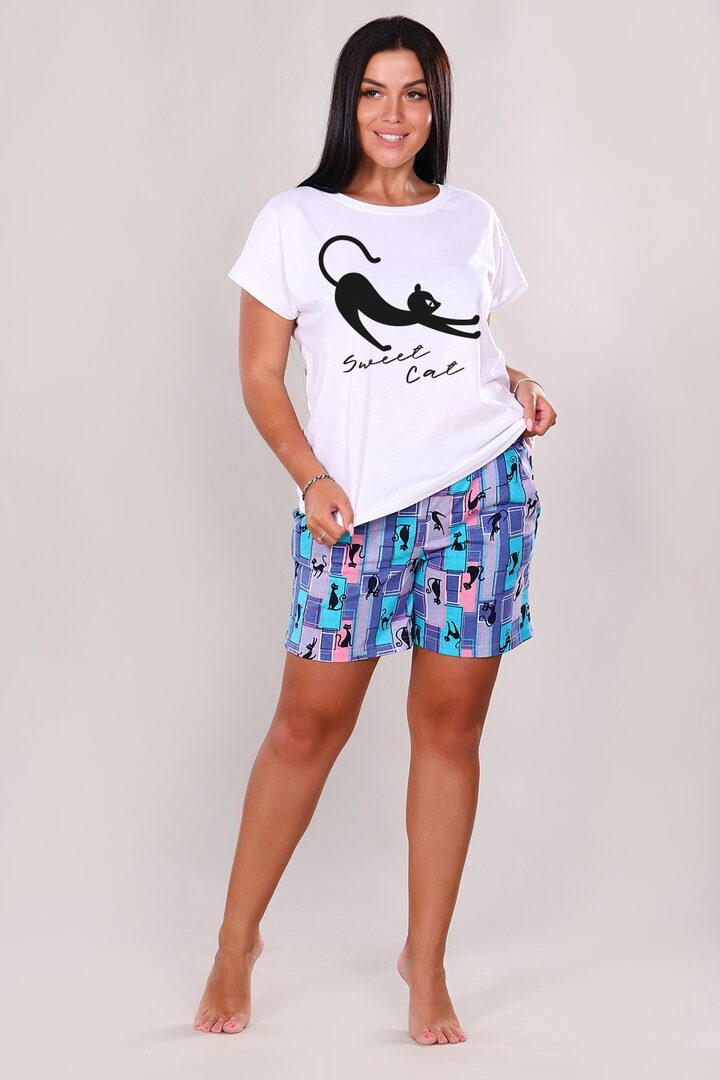 Костюм женский - Sweet cat - 602 - синий