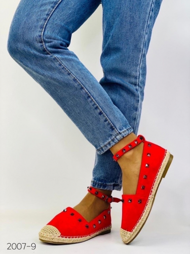 Туфли женские замша 1-1538 красные