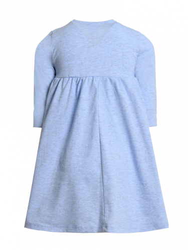 ПЛ-407/1 Платье Маняша-1 с шелкографией Голубой
