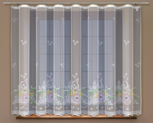 Готовые шторы арт.  238140/160, ВЕСЕННИЙ БУКЕТ, размеры: 160 см высота х 300 см ширина, на универсальной ленте