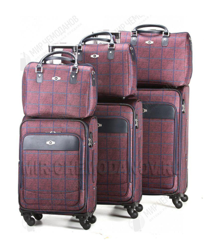 Комплект из 3-х чемоданов и 3-х бьюти-кейсов “Borgo-Antico” “Bordo”