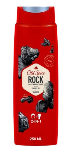 OLD-SPICE ROCK with charcoal 2 â 1 shower gel+shampoo 250ml