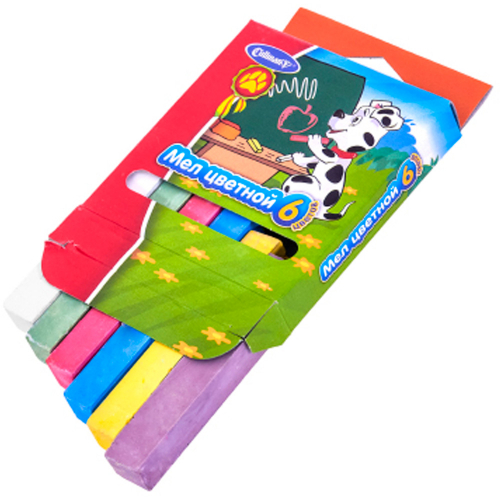 Мел цветной 6 шт. Далматинцы FORUM Office Collection Kids FMC-6 Dal в Нижнем Новгороде