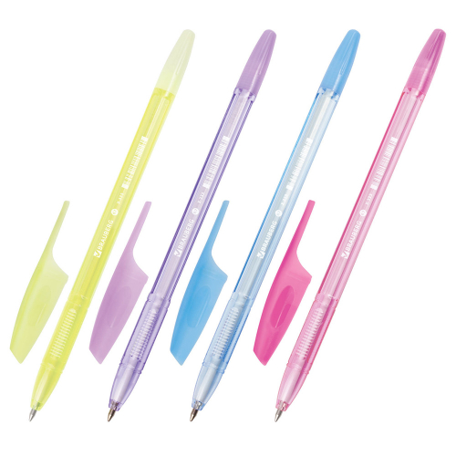 Ручка шариковая синяя 0,7 мм,линия письма 0,35мм  X-333 PASTEL  142830 BRAUBERG в Нижнем Новгороде