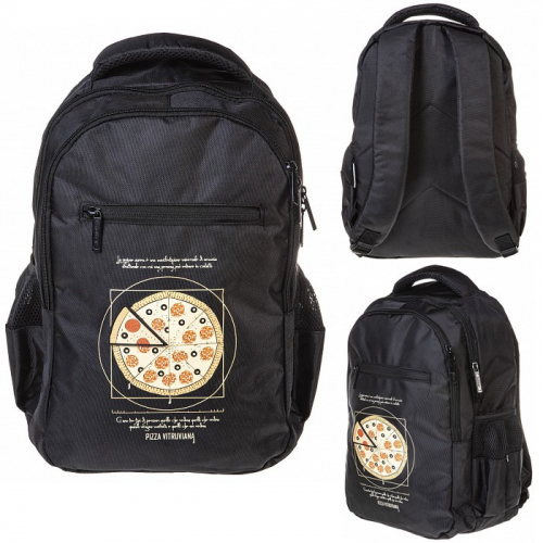Рюкзак молодежный  BASIC STYLE- Pizza- 41х30х15 см NRk_73052 Hatber в Нижнем Новгороде