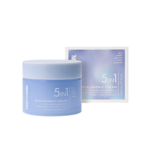 (Корея) Крем универсальный для лица с гиалуроновой кислотой PrettySkin 5in1 Hyaluronic Cream 50мл