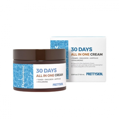 (Корея) Крем для лица PrettySkin Cream 30 Days All In One Hyaluronic 100мл