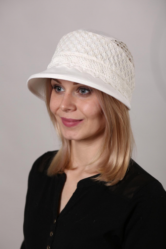 шляпа для женщин ДЮНА Л18-13 белый
