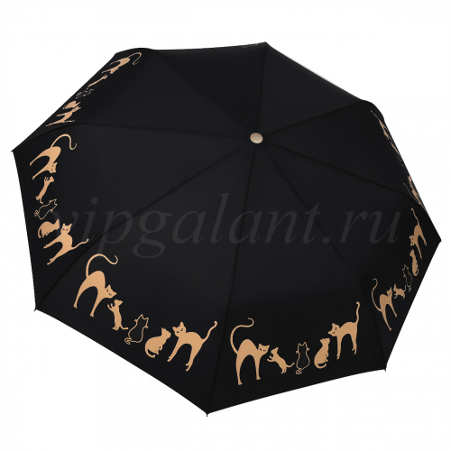 Зонт женский складной Laird L7701 Golden cats
