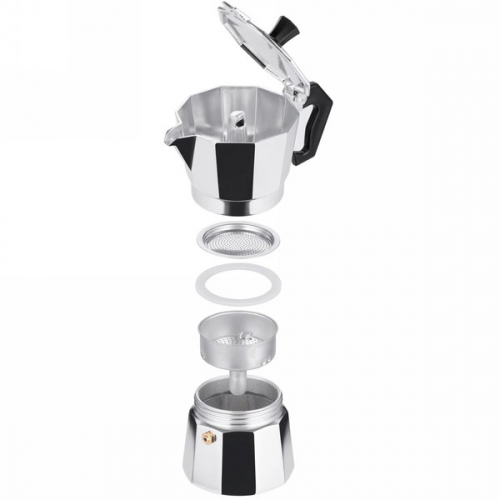 Кофеварка алюминиевая гейзерная 150мл cups TC-401-3