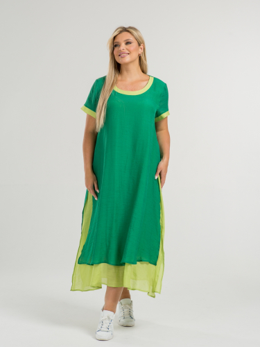 Платье 1034 темно-зеленый