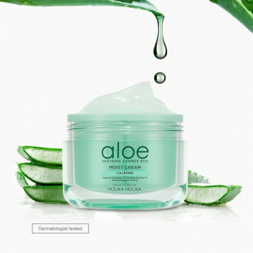 Крем для лица увлажняющий HOLIKA HOLIKA Aloe Soothing Essence 80% Moist Cream