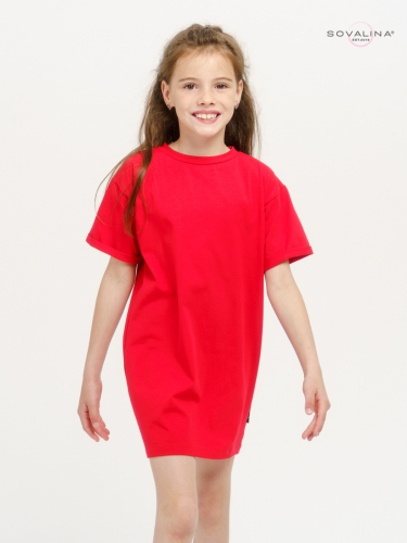 Платье-футболка Easy красный