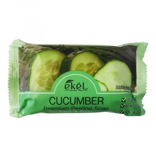 Ekel Мыло косметическое с экстрактом огурца / Peeling Soap Cucumber, 150 г