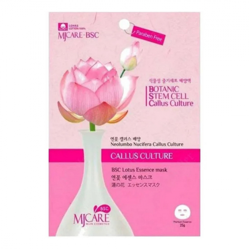 MIJIN Маска тканевая с экстрактом лотоса / MJ Care BSC Lotus Essence Mask, 25 г