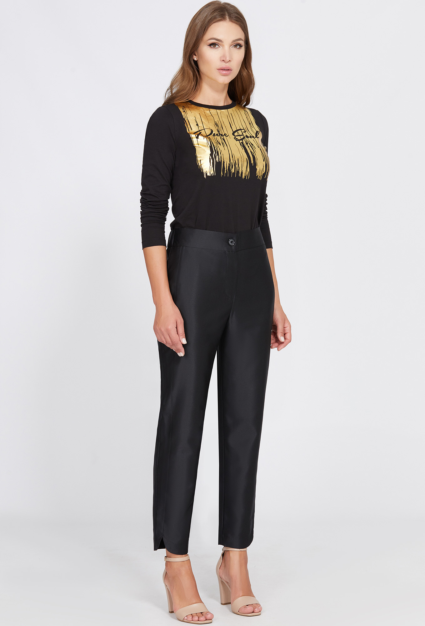 ст. цена1999руб.! Брюки Solei 4508-2 черный