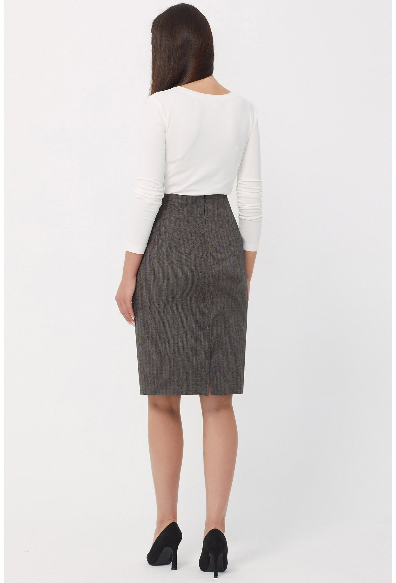 ст. цена1499руб.! Юбка Bazalini 4249 серо-коричневый