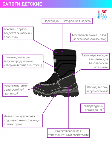 Сапоги 16з6323 серый