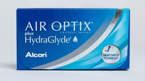 AIR OPTIX PLUS HYDRAGLYDE (6 линз)/ежемесячные
