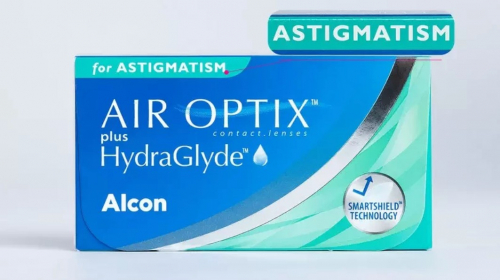 AIR OPTIX plus HydraGlyde For Astigmatism (3 линзы)/ежемесячные
