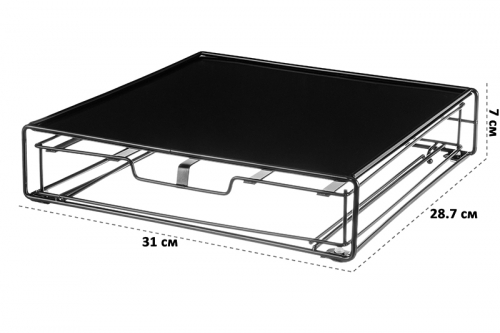 БЫЛО 1181 руб! Подставка для кофемашины с выдвижным отделением для капсул 31*28,7*7 см на 20 капсул Дольче Густо