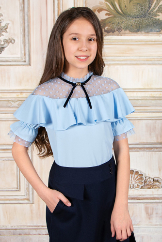 Блузка SP0202. 3 НАТАЛИ #876116Черный