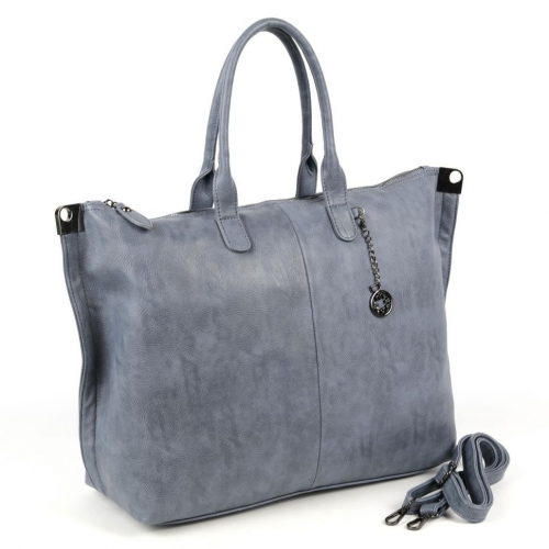 Женская сумка шоппер из эко кожи А-3841 Деним Блу