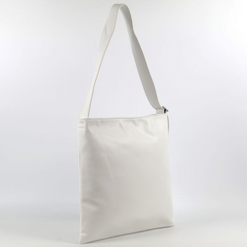 Женская плоская сумка хобо из эко кожи 8022 Вайт