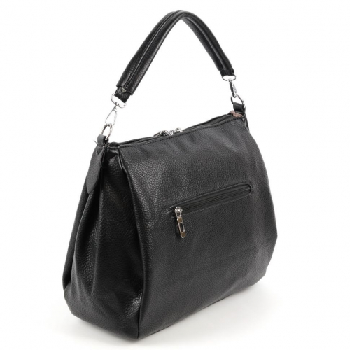Женская сумка на сгиб локтя из эко кожи 92923 Блек