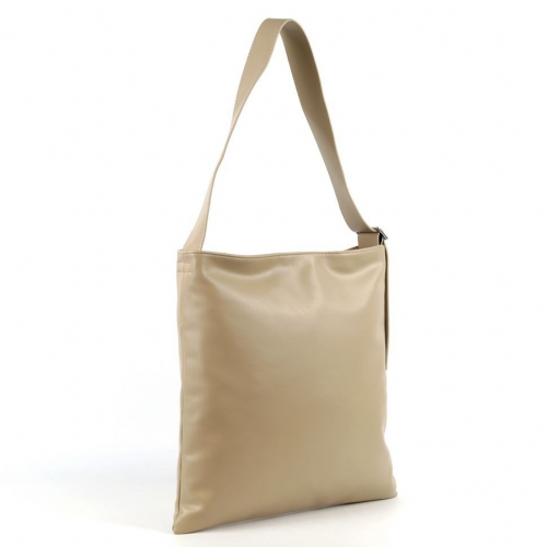 Женская плоская сумка хобо из эко кожи 8022 Хаки