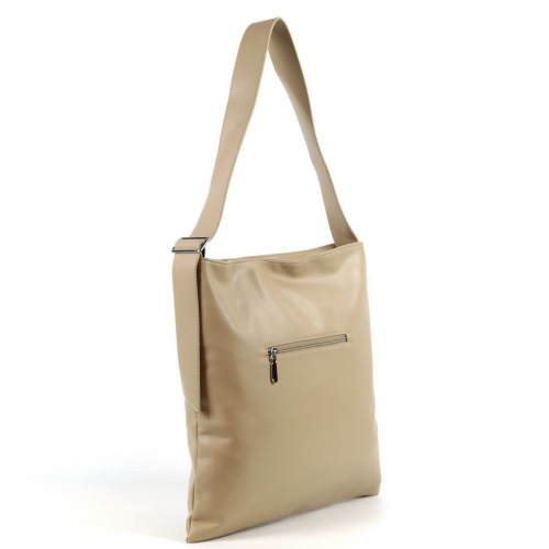 Женская плоская сумка хобо из эко кожи 8022 Хаки