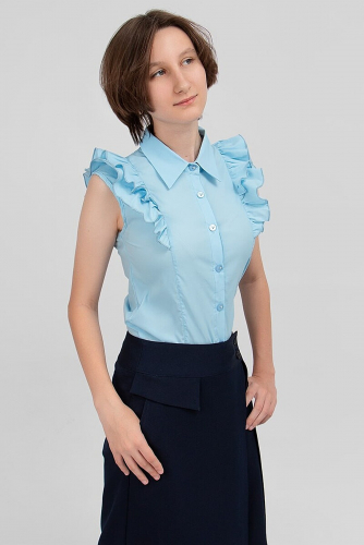 Блуза СОЛЬ&ПЕРЕЦ #851905Голубой