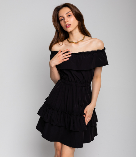 Платье #КТ6063 (1), чёрный