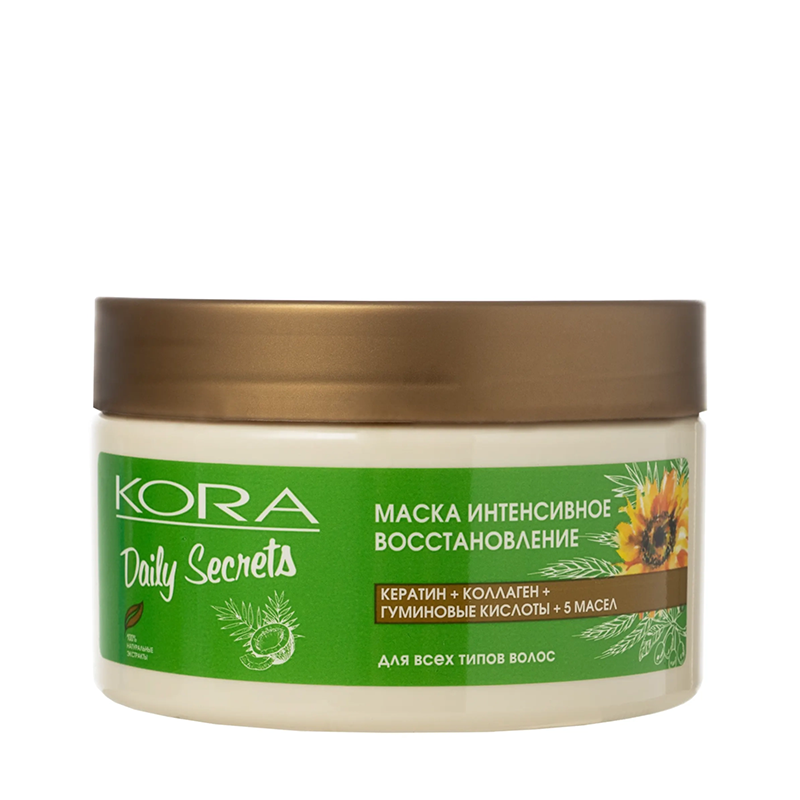 КОРА Маска интенсивное восстановление для всех типов волос / KORA 250 мл