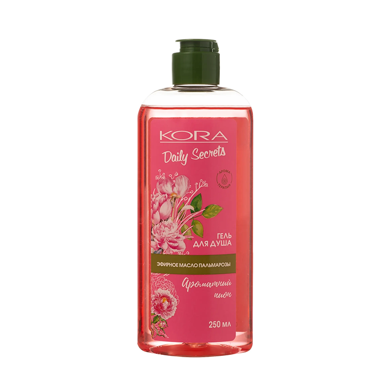 КОРА Гель для душа ароматный пион / KORA 250 мл