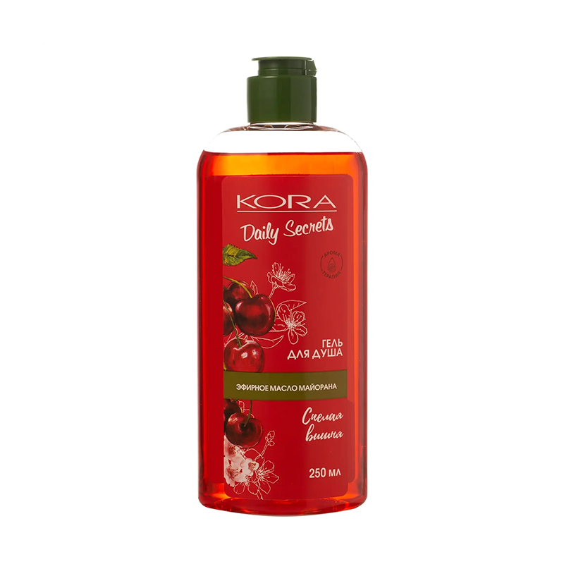 КОРА Гель для душа спелая вишня / KORA 250 мл