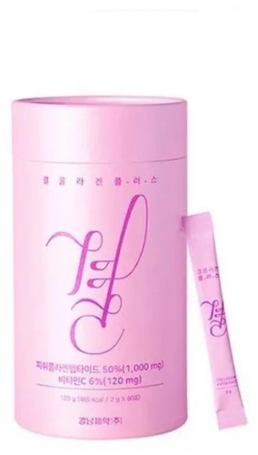 Gyeol / ПИТЬЕВОЙ КОЛЛАГЕН С ВИТАМИНОМ С COLLAGEN PINK 120гр (2гр*60шт)