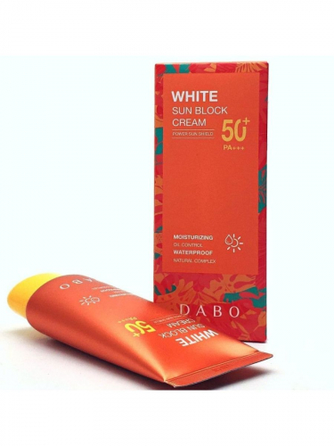 DABO / Водостойкий увлажняющий солнцезащитный крем Dabo White Sunblock Cream SPF50+ PA+++. 70 мл.