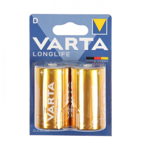Батарейка алкалиновая Varta LONGLIFE D набор 2 шт