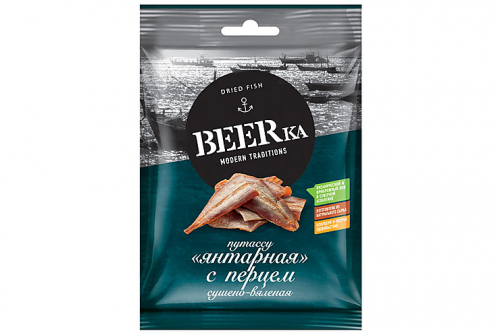 «Beerka», путассу с перцем сушёно-вяленая, 40 г