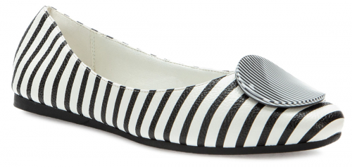 Туфли открытые женские 907005/02-01, белый, черный
