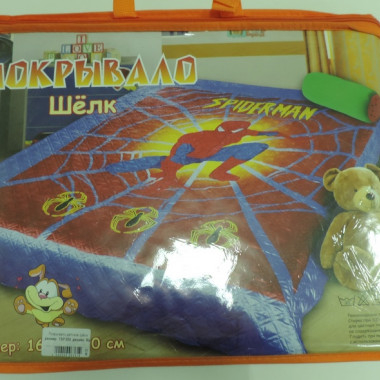 Покрывало Шелк 3D детский 150-200 в ассортименте (Человек паук 3)