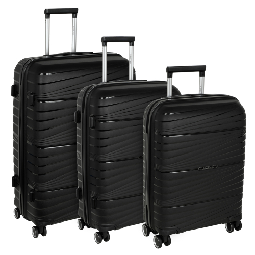 Комплект из 3-х PP чемоданов РР820 Polar (Черный)