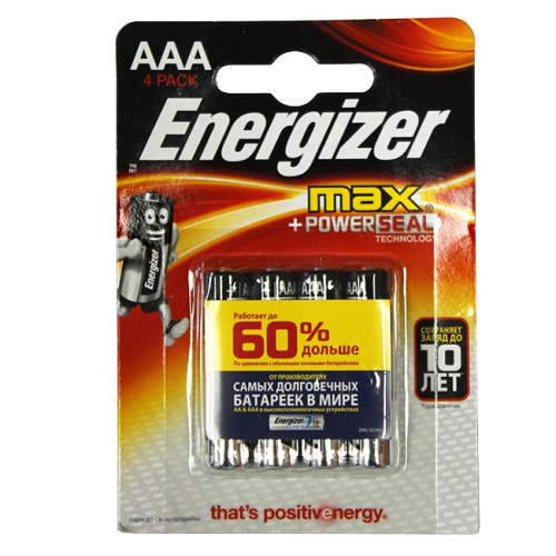 Элемент питания Energizer Max (4шт) LR 3 4xBL (E92)   /цена за упак/ в Нижнем Новгороде