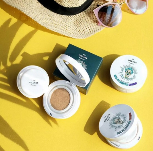  1150рVILLAGE 11 FACTORY PERFECT AIRY SUN CUSHION Увлажняющий солнцезащитный кушон 13г