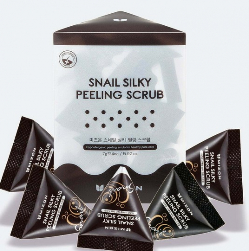  1679рMIZON SNAIL SILKY SCRUB Cкраб с муцином улитки 40*5г