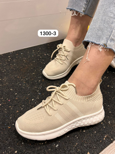 Romantic T1300-3 Кроссовки беж текстиль