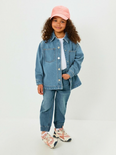 Куртка джинсовая детская для девочек Swup 20220750011 синий