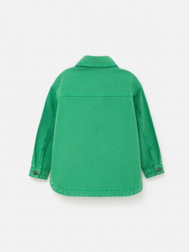 Куртка джинсовая детская для девочек Swup 20220750011 зеленый